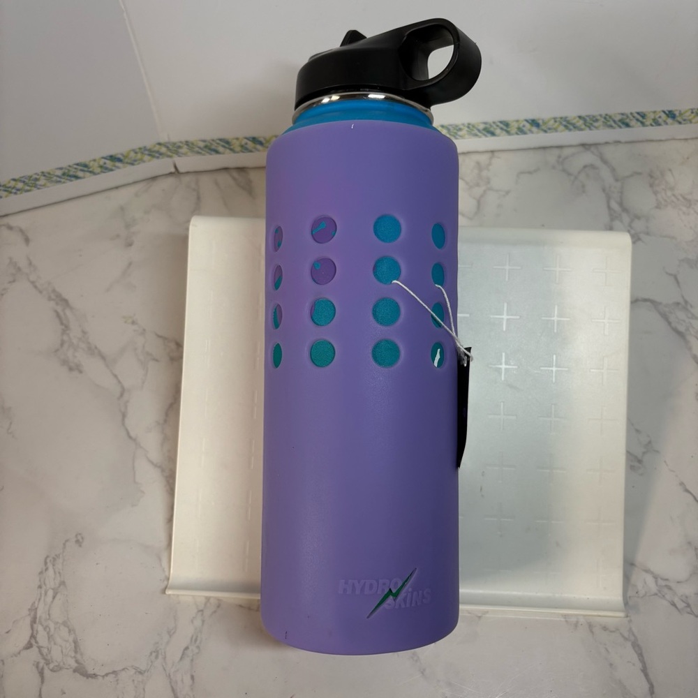 Hydroskin Flask Silicon Protector, bottle not included, Purple/Lavendar